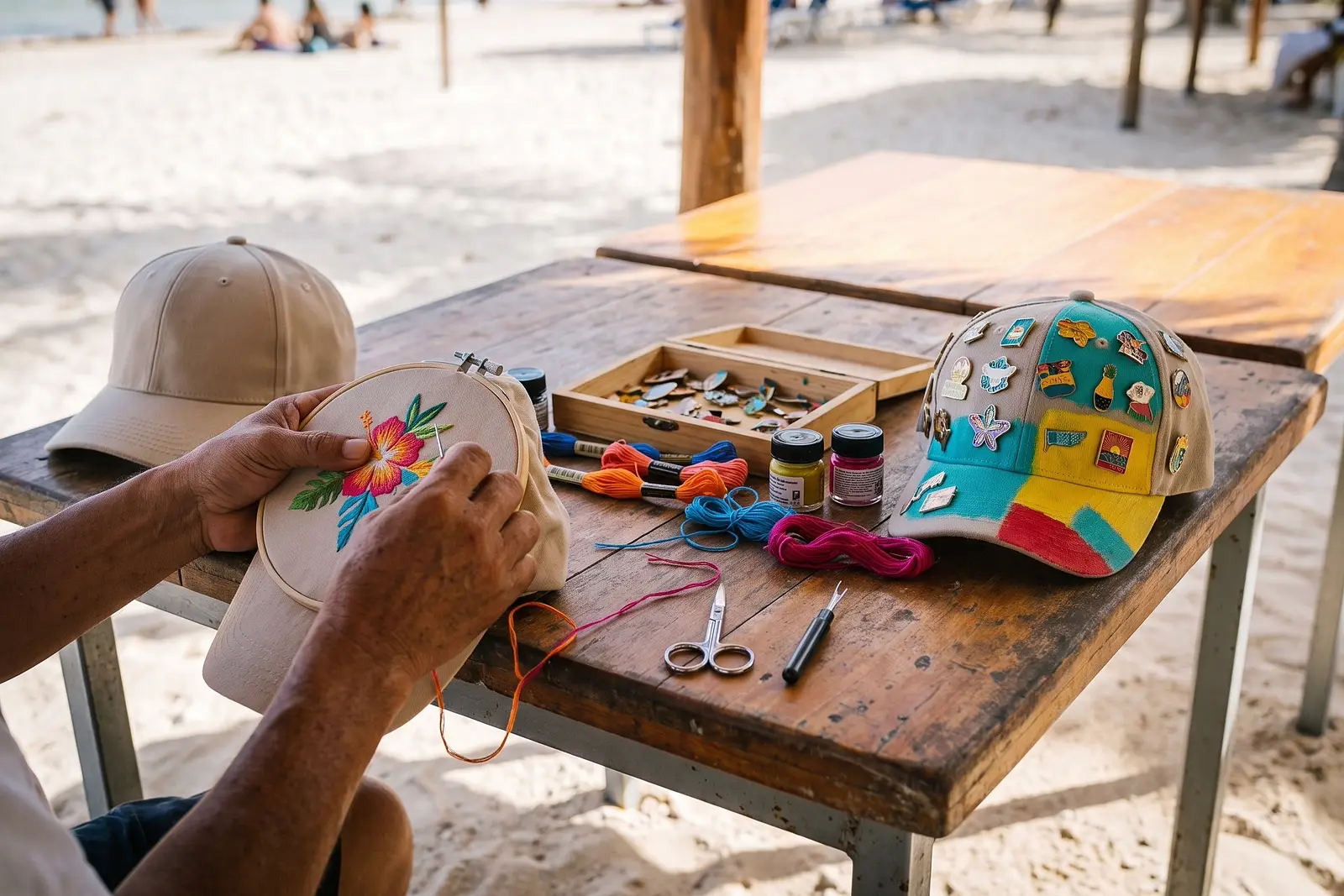 Taller de pinta tu gorra