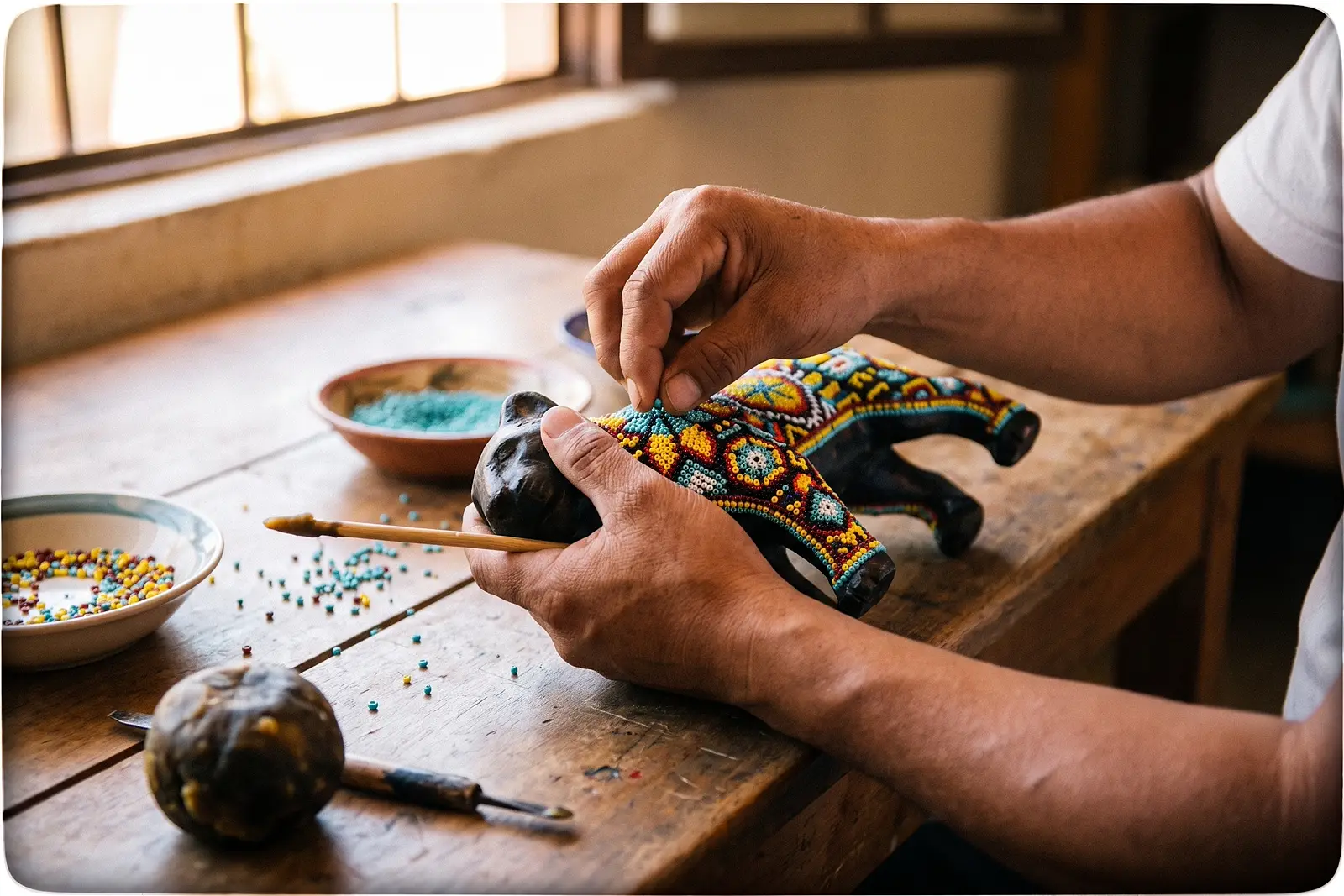 Taller de arte huichol